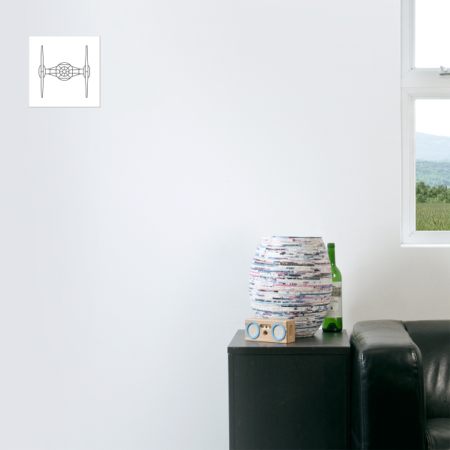 tie fighter simple graphic star wars posters and art prints